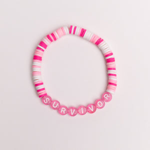 Breast Cancer Assorted Beaded Bracelet