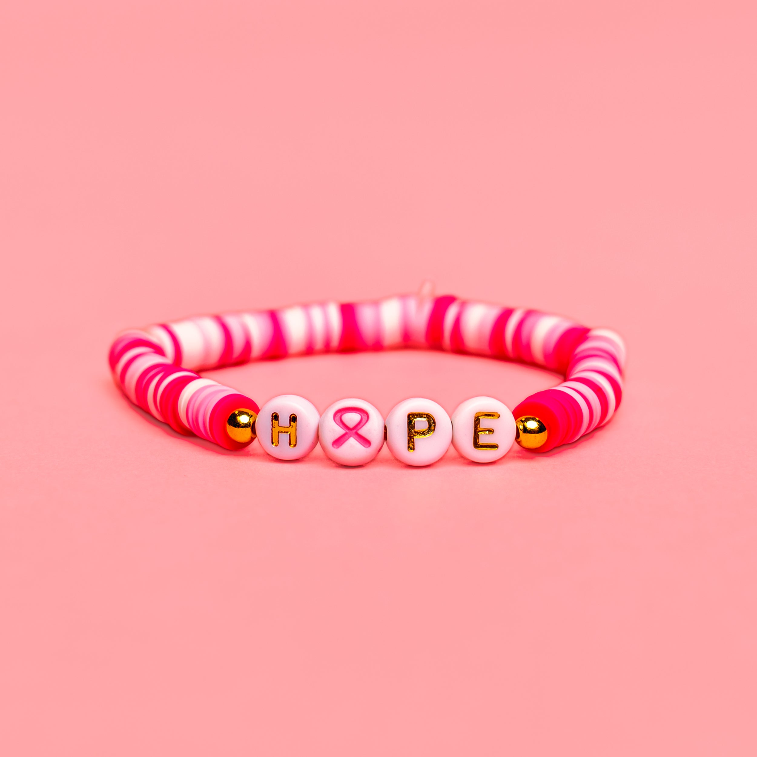 Breast Cancer Assorted Beaded Bracelet