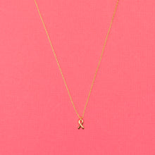 Load image into Gallery viewer, Breast Cancer Awareness Ribbon Necklace - NBCF