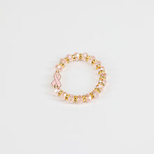 Load image into Gallery viewer, Pink Ribbon Faceted Beaded Stretch Bracelet - NBCF