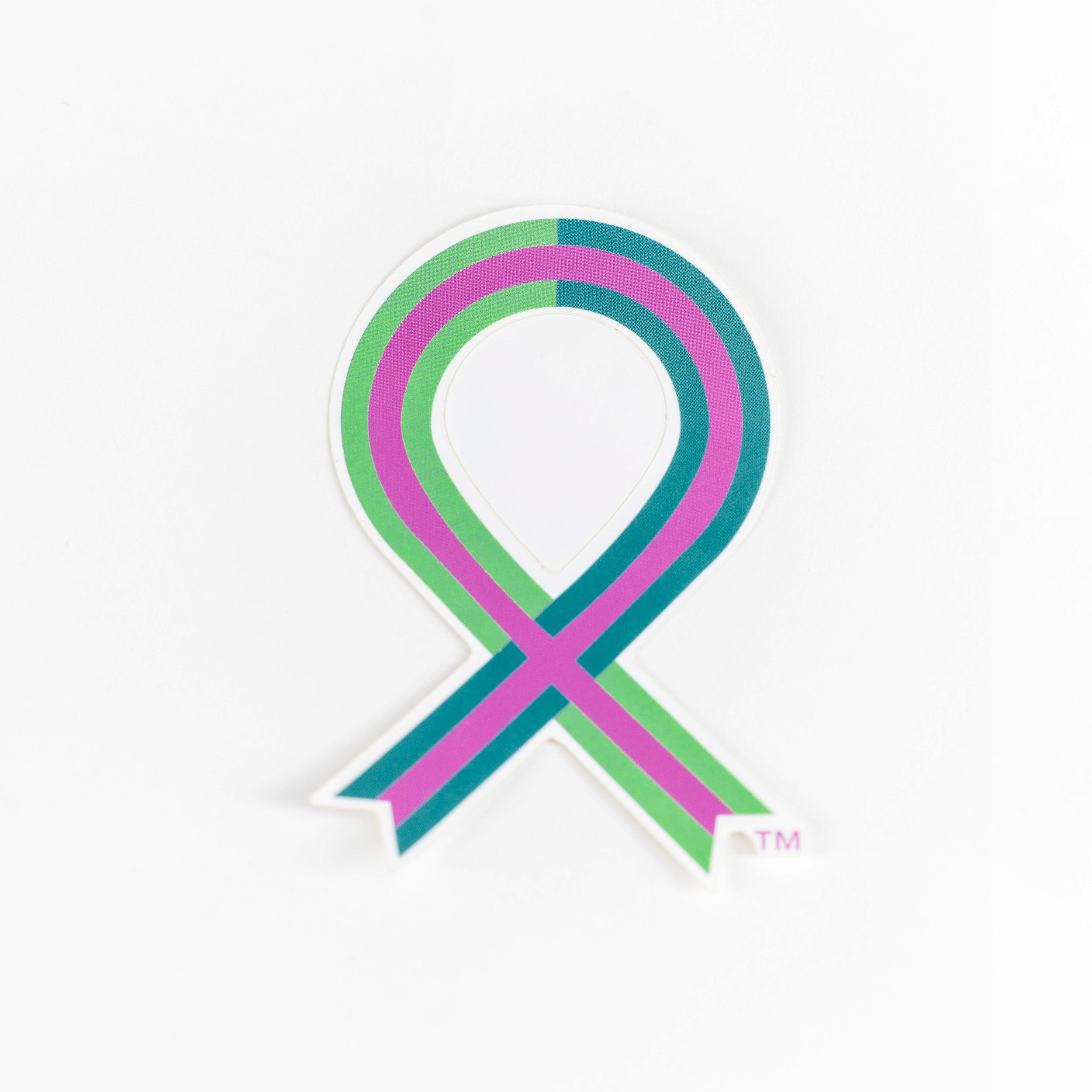 Metastatic Breast Cancer Support Sticker - Metastatic Ribbon - NBCF