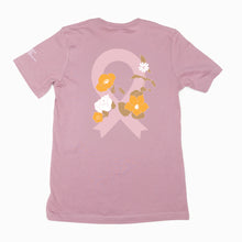 Load image into Gallery viewer, Pink Ribbon Breast Cancer T-Shirt - Pink - Floral- NBCF
