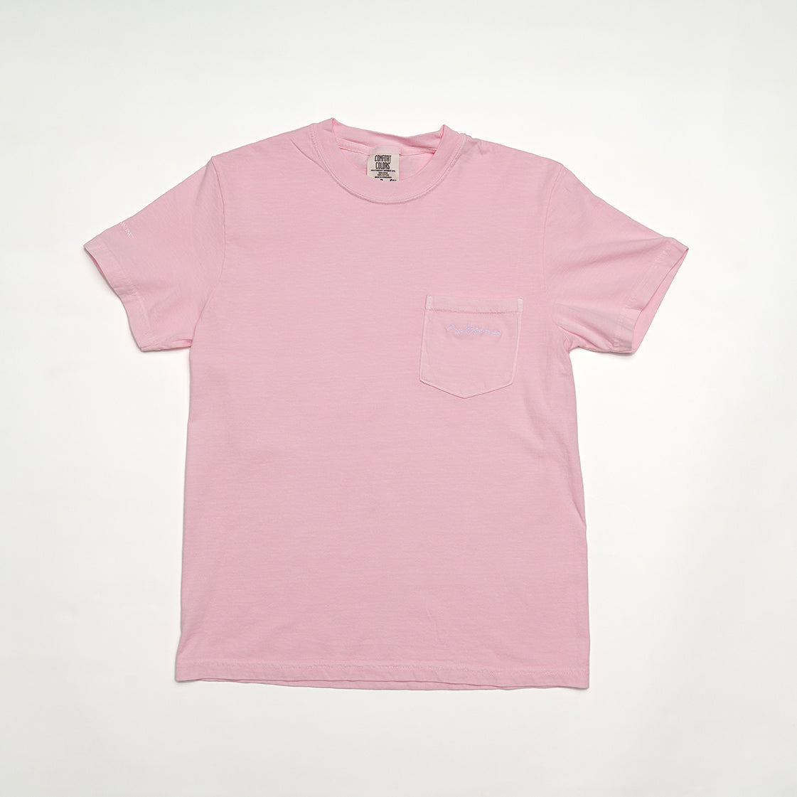 HOPE Breast Cancer Embroidered Pocket T-Shirt - Light Pink - NBCF