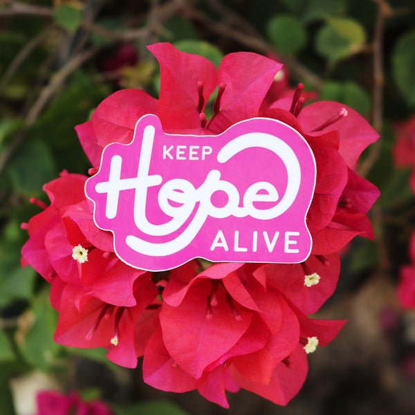 Pink Keep Hope Alive Sticker