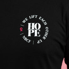 Load image into Gallery viewer, Long-Sleeve HOPE Inspirational Breast Cancer Shirt - Black - NBCF