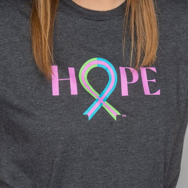 Breast Cancer HOPE Ribbon T-Shirt - Pink - NBCF