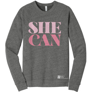 She Can Crewneck Sweatshirt