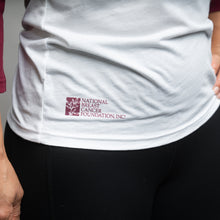 Load image into Gallery viewer, Team HOPE Raglan Baseball T-Shirt - White - Swing Font - NBCF