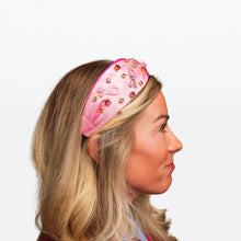 Load image into Gallery viewer, Breast Cancer Awareness Pink Ribbon Embellished Knot Headband - NBCF