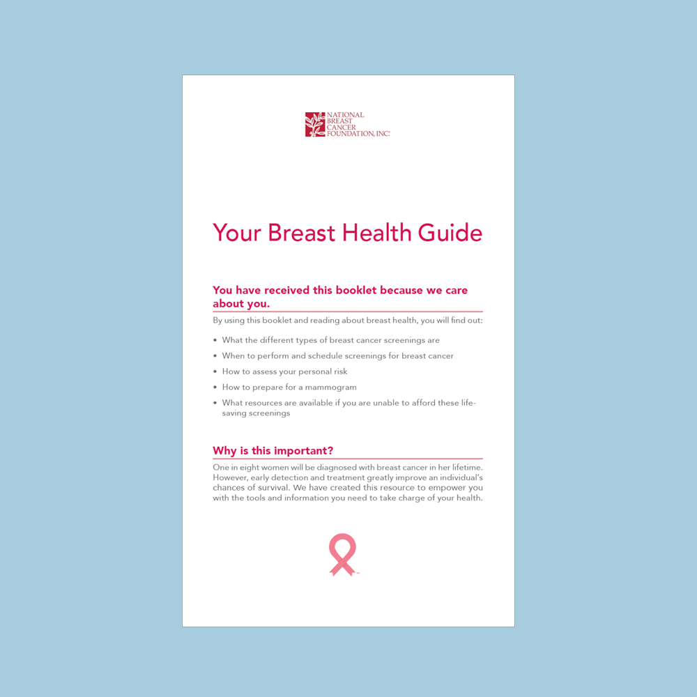 Breast Health Guide - 10 Count -  Educational Material