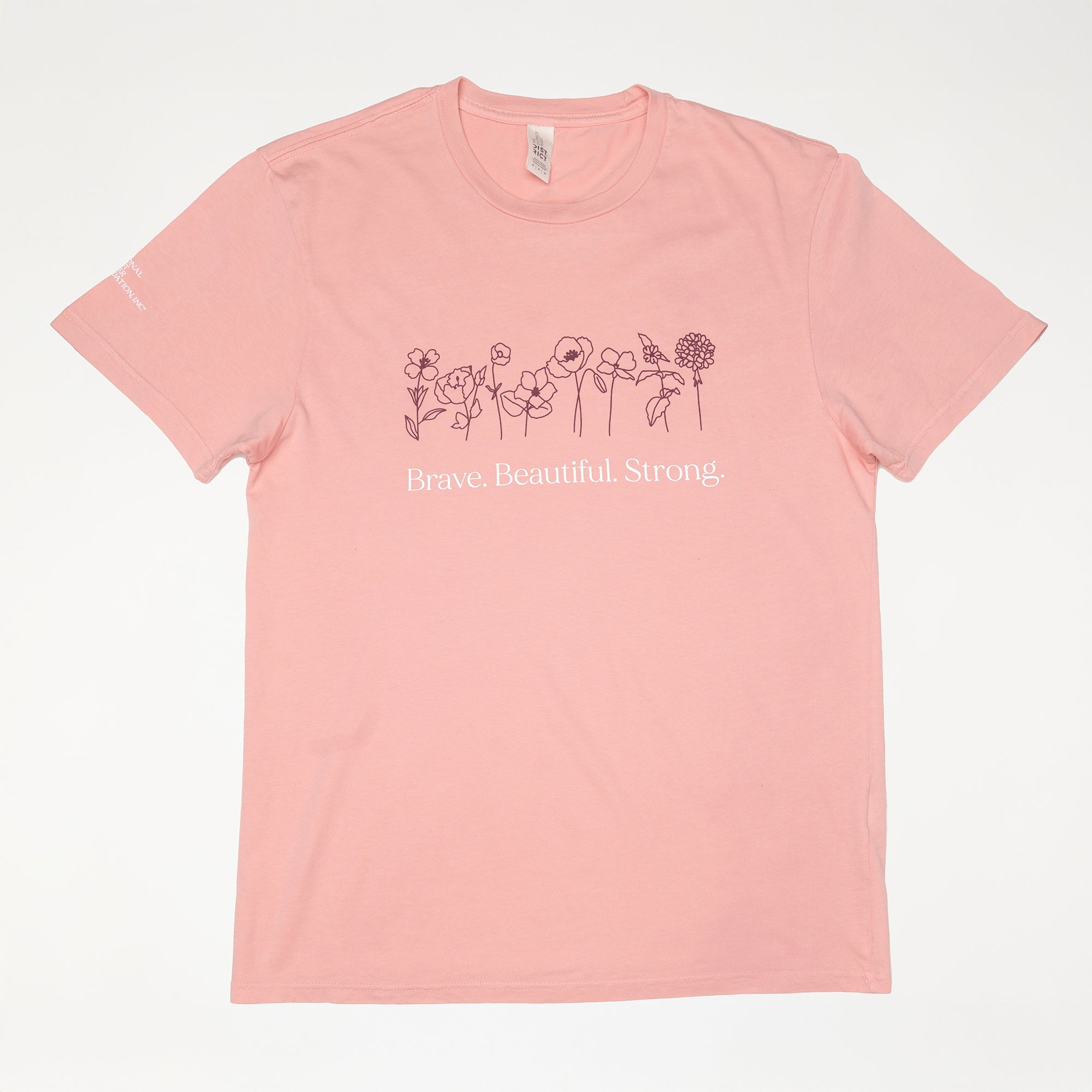 Brave Beautiful Strong T-Shirt - Pink - NBCF