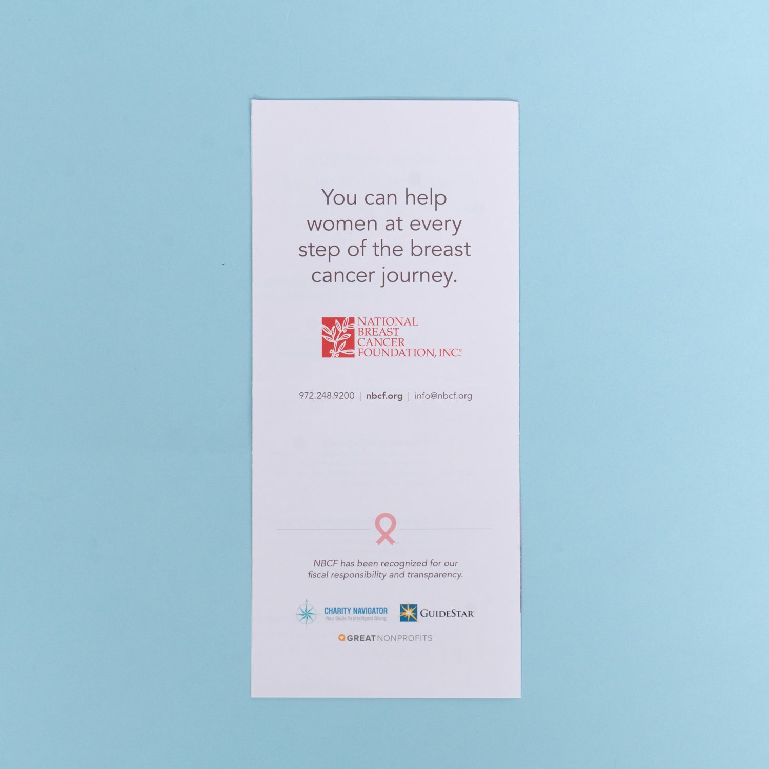 About NBCF Brochure - Partner- 25 Count