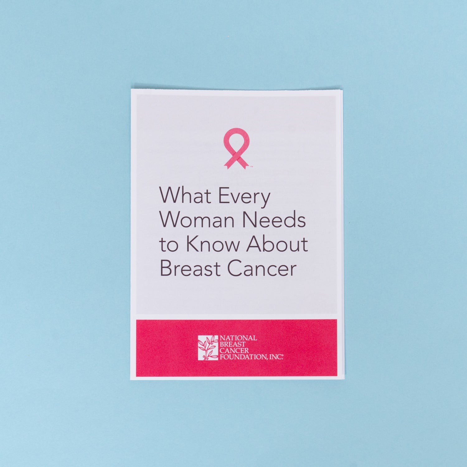 What Every Woman Needs to Know about Breast Cancer Pamphlet - 50 Count -  Educational Material