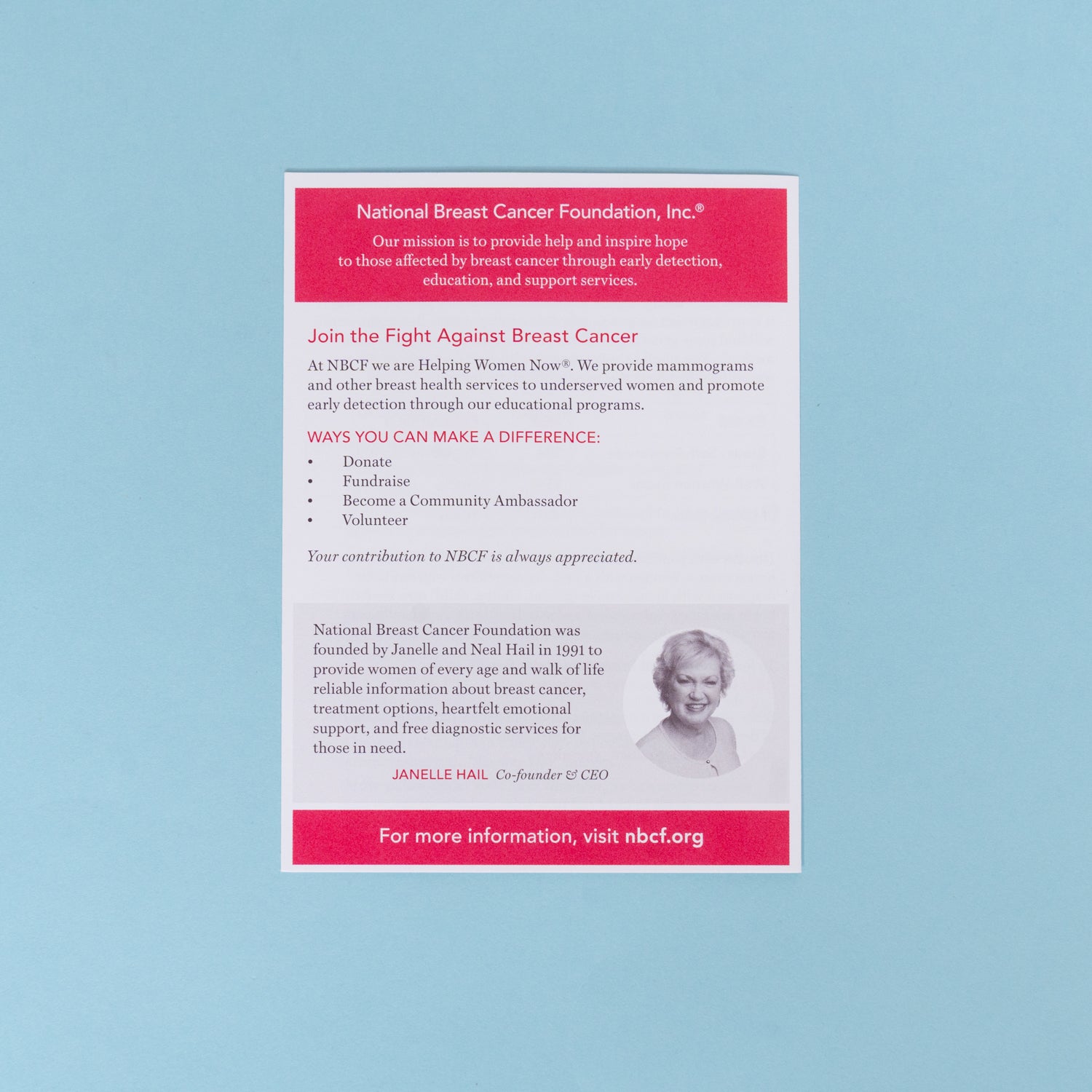 What Every Woman Needs to Know about Breast Cancer Pamphlet - 50 Count -  Educational Material
