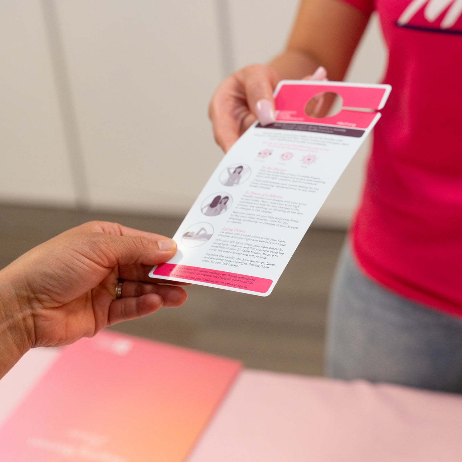 Breast Self-Exam Shower Card - Partner - 25 Count