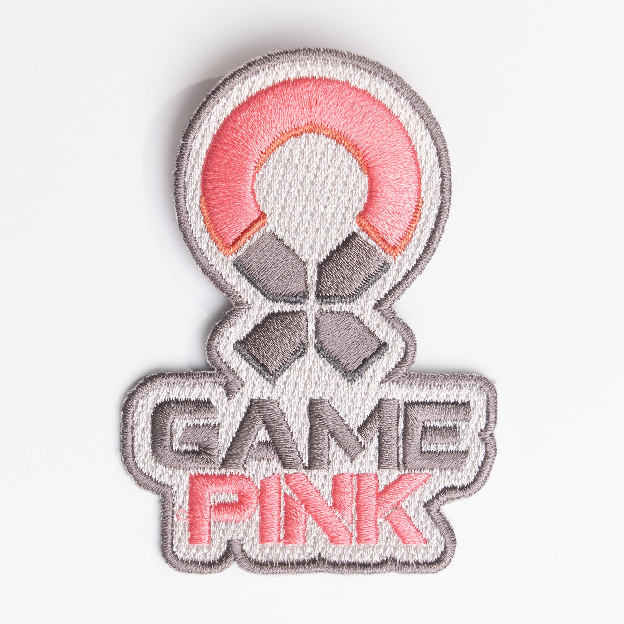 Game Pink Embroidered Patch