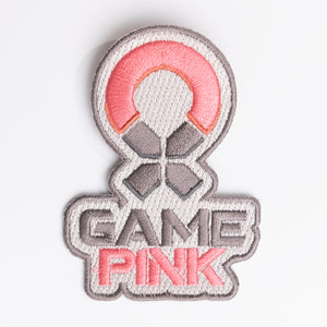 Game Pink Embroidered Patch