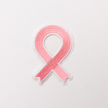 Load image into Gallery viewer, Pink Ribbon Embroidered Patch