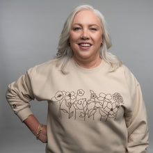 Load image into Gallery viewer, 1 in 8 Breast Cancer Awareness Sweatshirt - Beige - NBCF