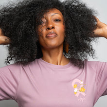 Load image into Gallery viewer, Pink Ribbon Breast Cancer T-Shirt - Pink - Floral- NBCF