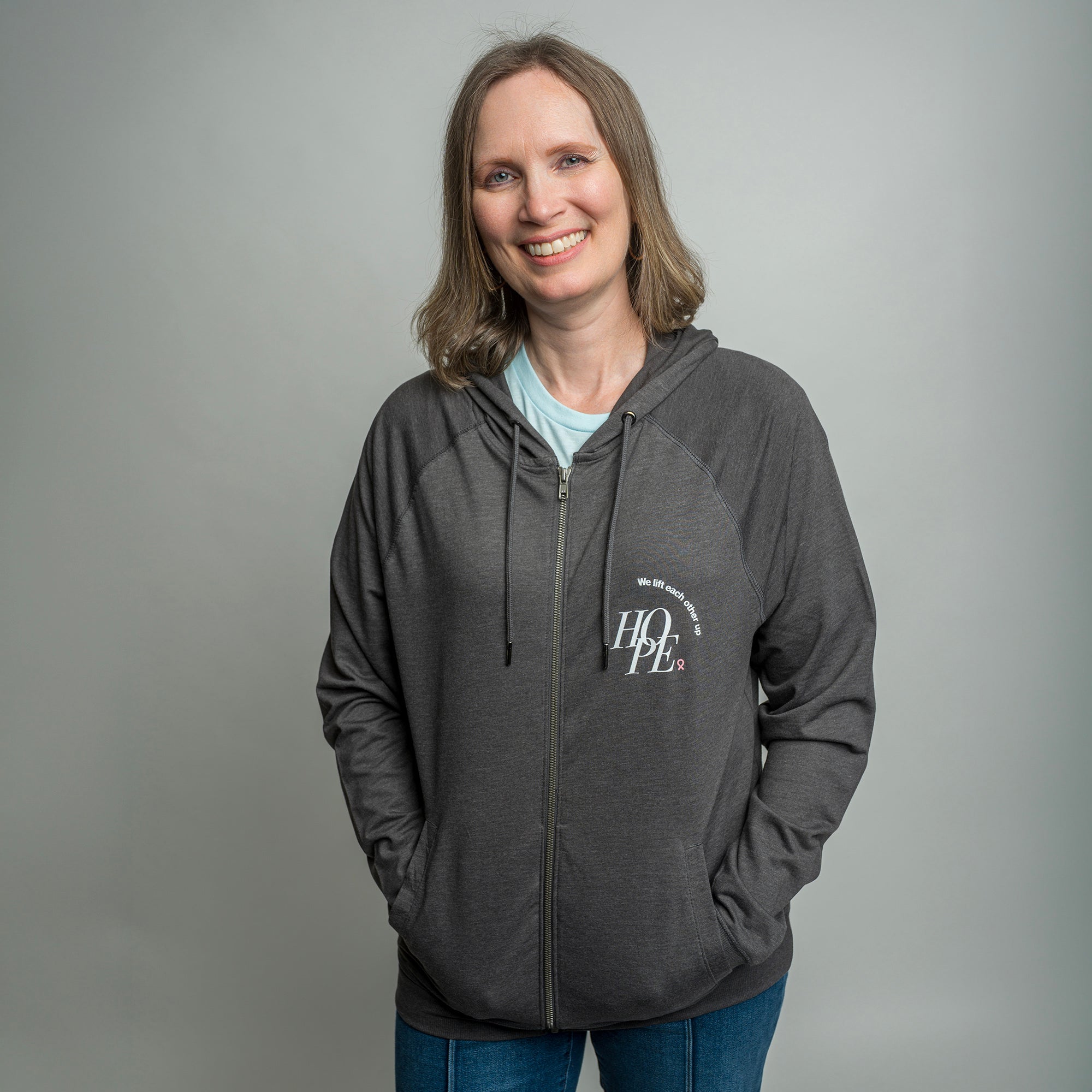Mens HOPE Light Weight Zip Up Hoodie – NBCF Shop