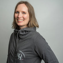Load image into Gallery viewer, HOPE Zip-Up Hoodie - Women's - Gray - NBCF
