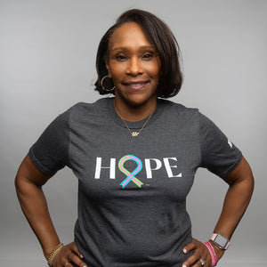 Breast Cancer HOPE Ribbon T-Shirt - White - NBCF