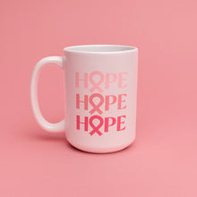 Load image into Gallery viewer, Pink Ribbon HOPE Coffee Mug - White - NBCF