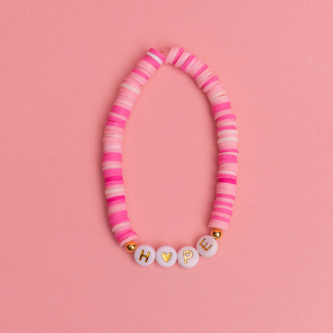 Breast Cancer Assorted Beaded Bracelet