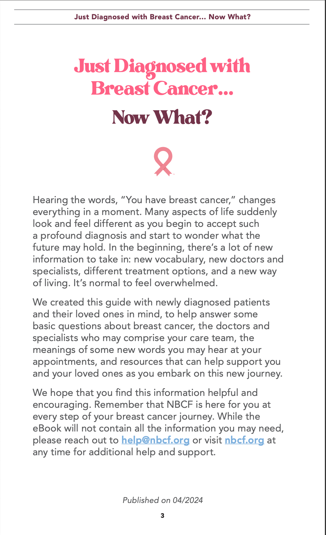 Just Diagnosed Guide - 10 Count - Educational Material