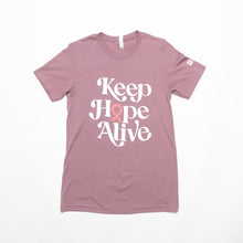 Load image into Gallery viewer, Keep HOPE Alive Breast Cancer T-Shirt - Pink - NBCF