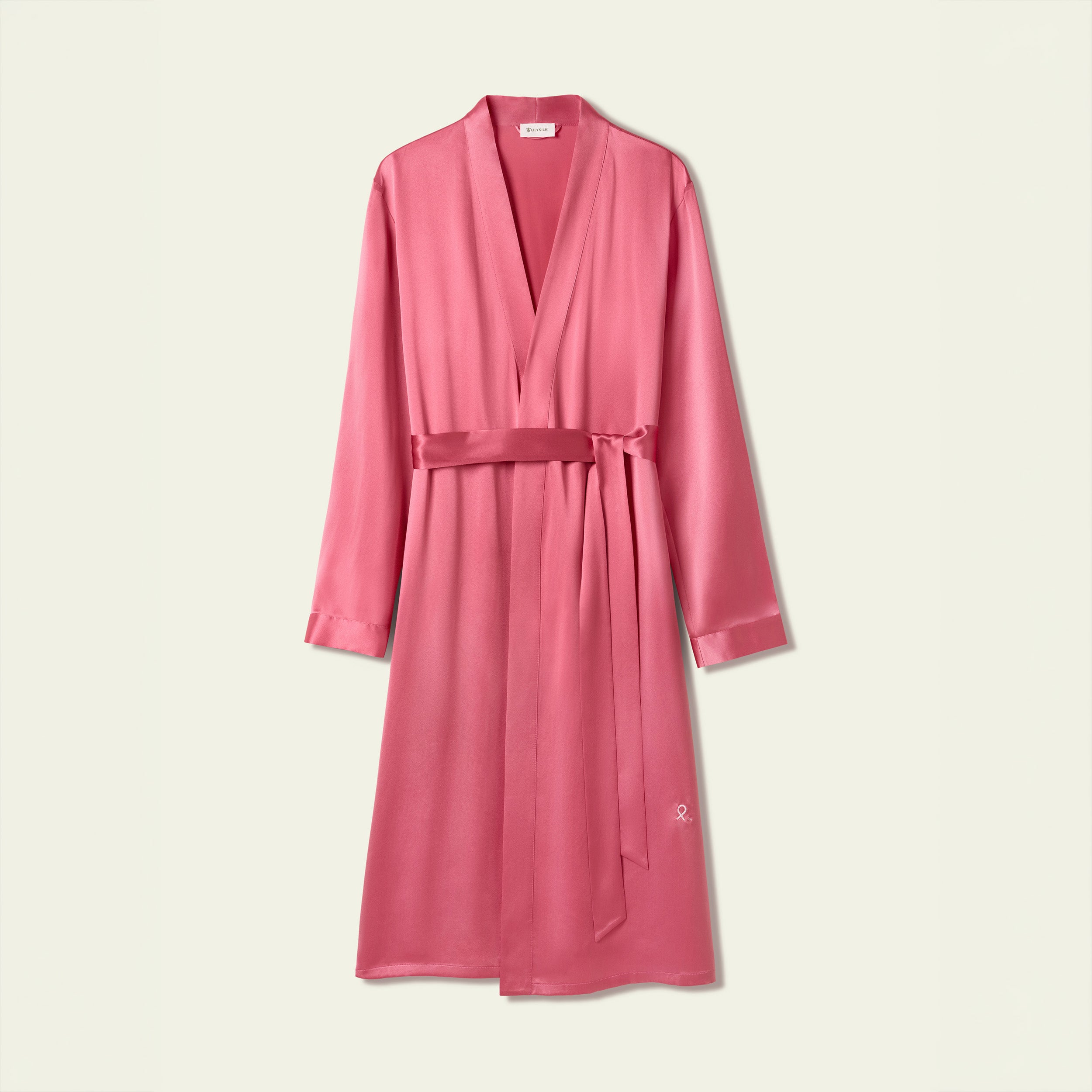 Hope's Embrace Silk Robe - Pink  - NBCF