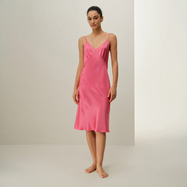 Hope's Embrace Nightgown - Pink Silk - NBCF