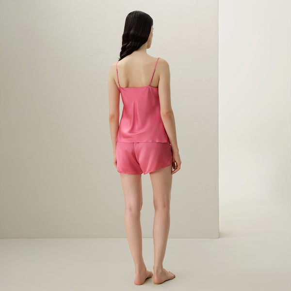 Hope's Embrace Pajama Camisole Set - Pink Silk - NBCF