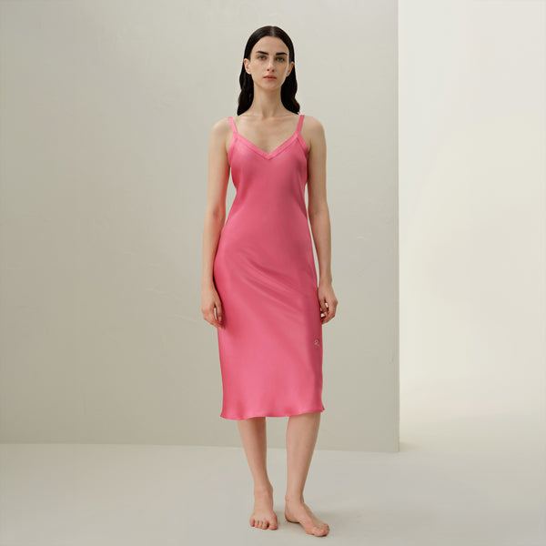 Hope's Embrace Nightdress - Pink Silk - NBCF