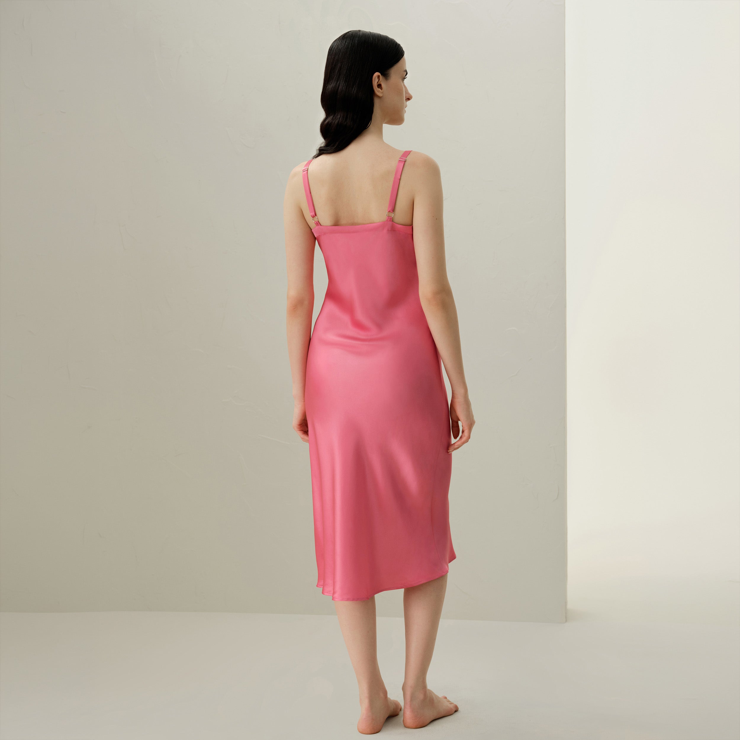 Hope's Embrace Nightdress - Pink Silk - NBCF