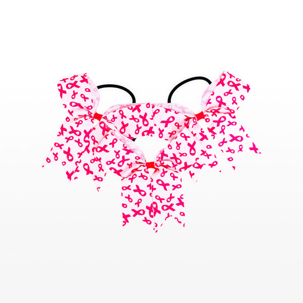 Breast Cancer Awareness Pink Ribbon Hair Bows - NBCF