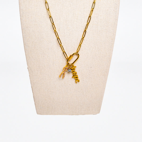 Breast Cancer Awareness Hope Charm Necklace - NBCF