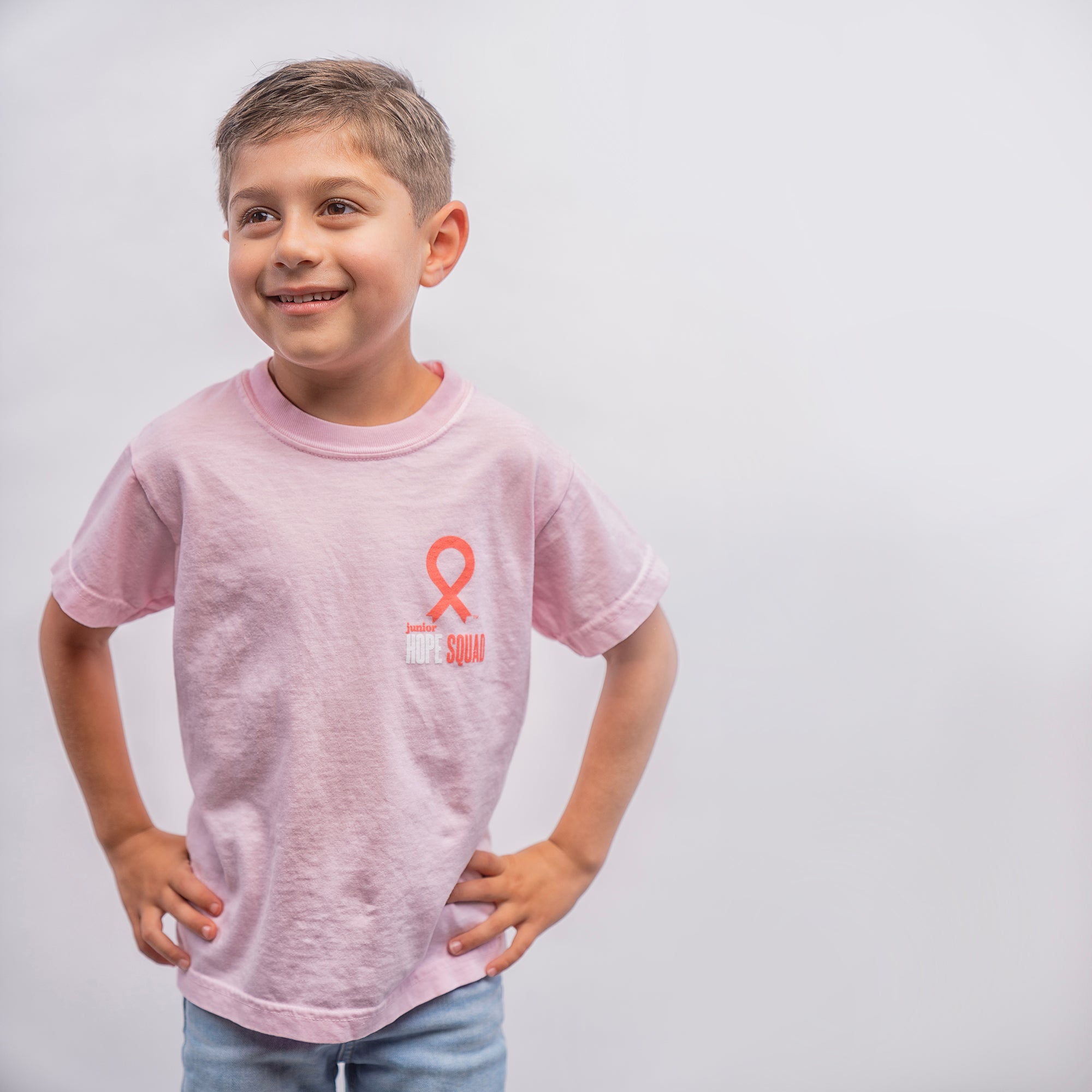 Junior HOPE Squad Breast Cancer Support Youth T-Shirt - Pink - NBCF