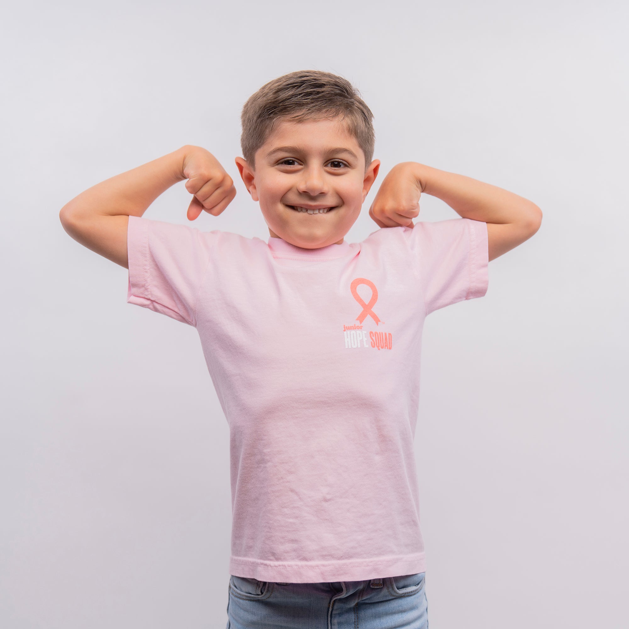 Junior HOPE Squad Breast Cancer Support Youth T-Shirt - Pink - NBCF