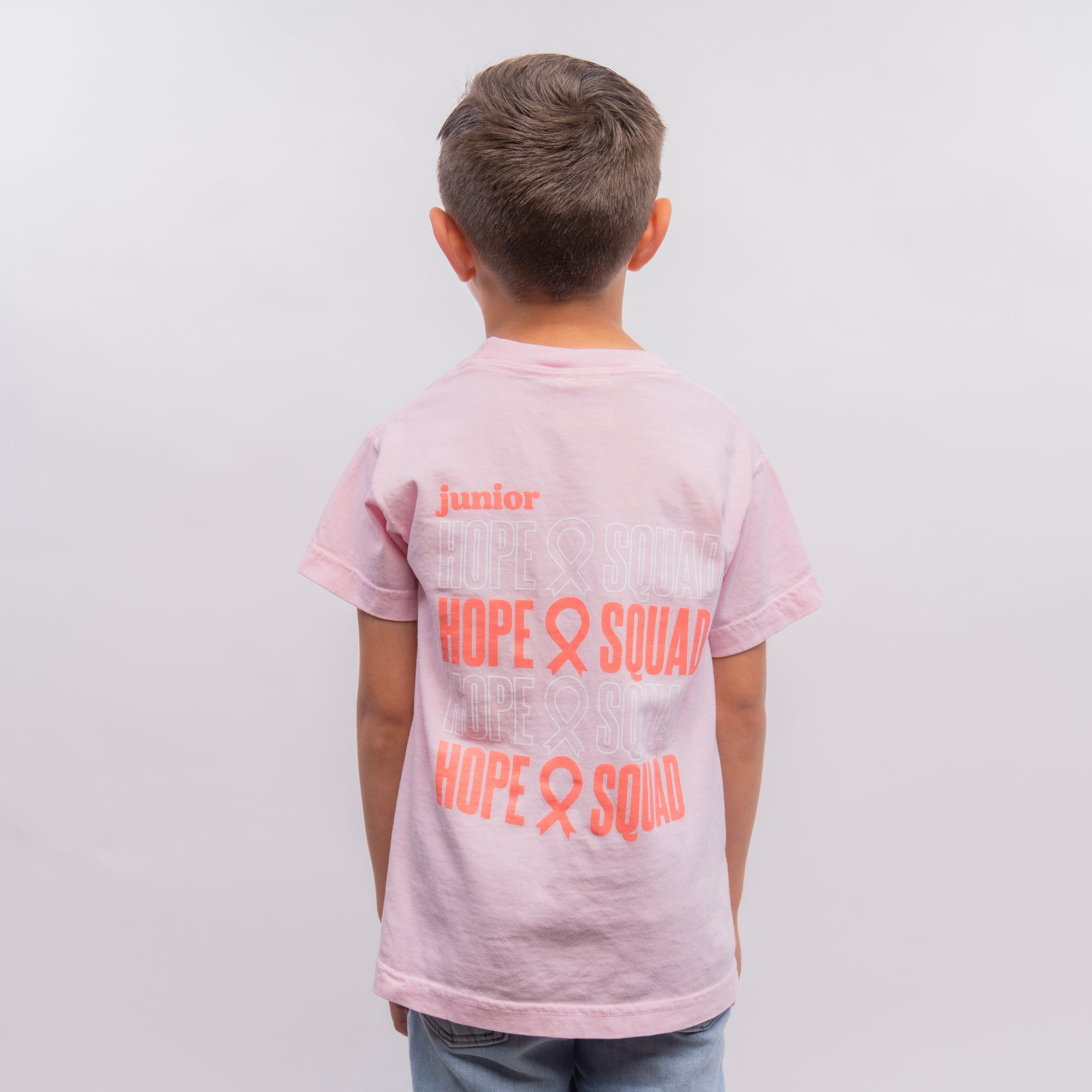Junior HOPE Squad Breast Cancer Support Youth T-Shirt - Pink - NBCF