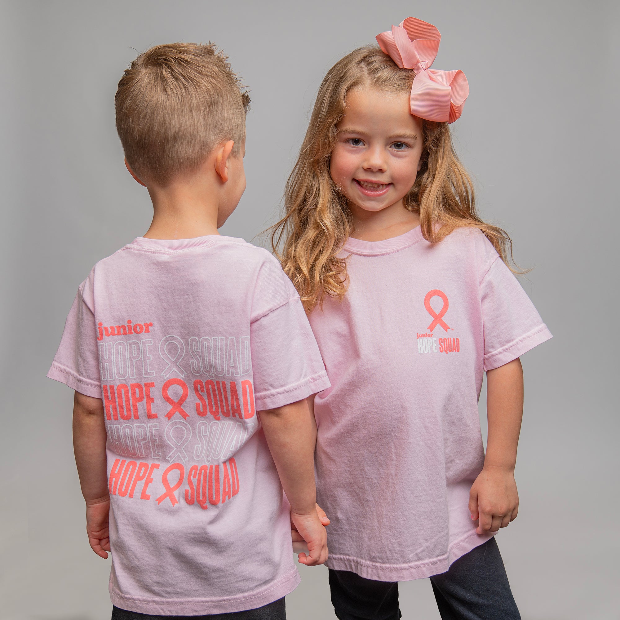 Junior HOPE Squad Breast Cancer Support Youth T-Shirt - Pink - NBCF