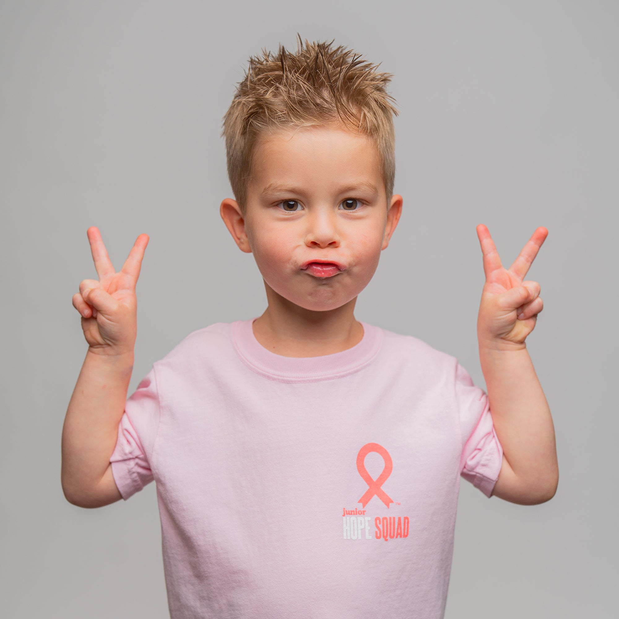Junior HOPE Squad Breast Cancer Support Youth T-Shirt - Pink - NBCF
