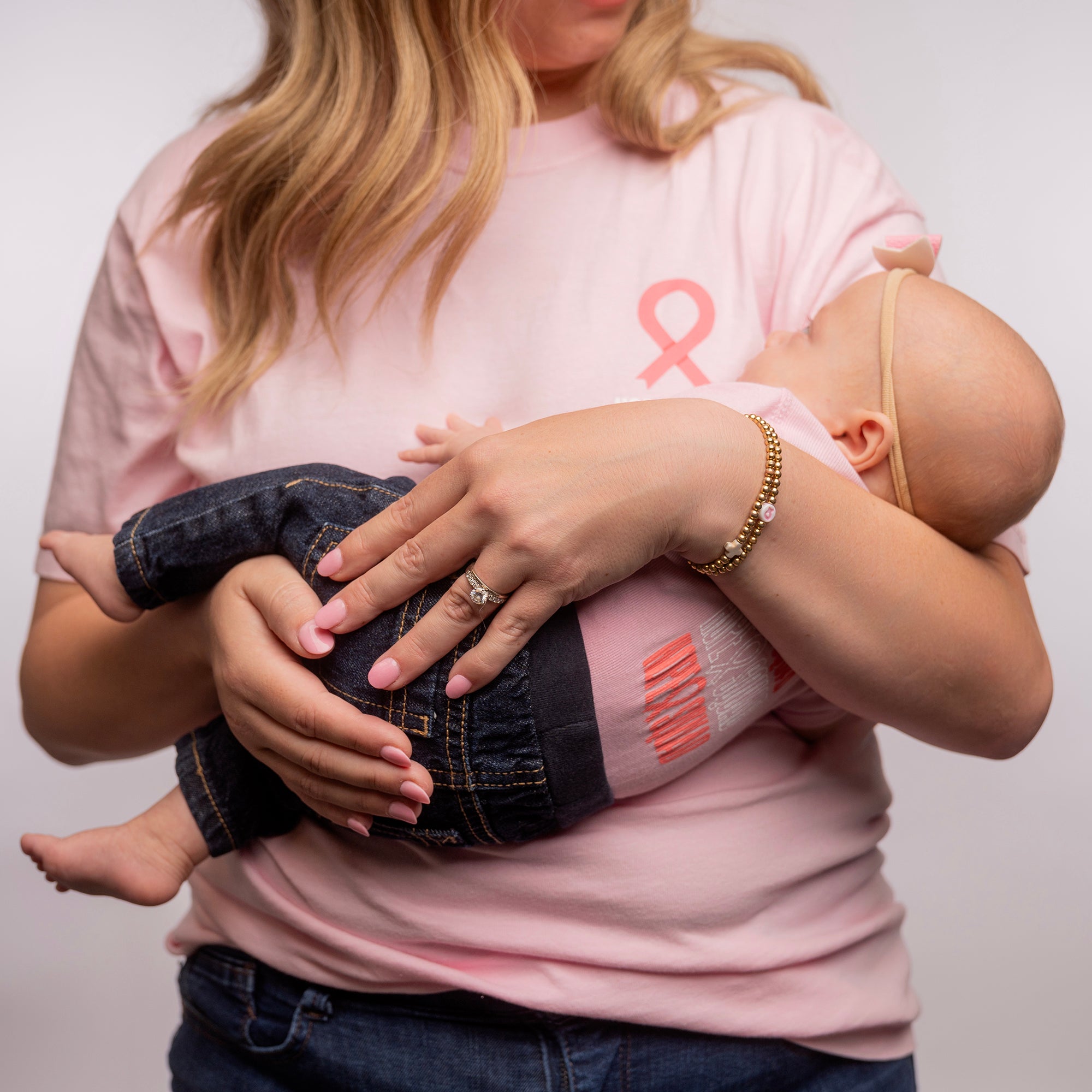 Junior HOPE Squad Breast Cancer Support Infant Onesie - Pink - NBCF