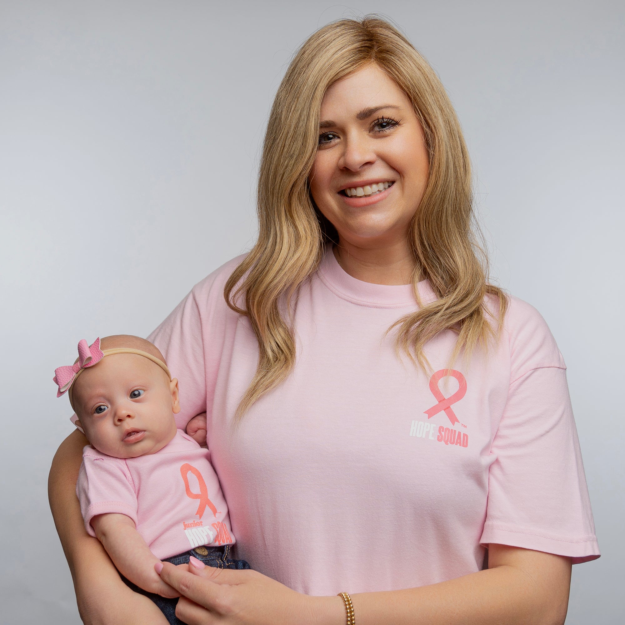 Junior HOPE Squad Breast Cancer Support Infant Onesie - Pink - NBCF