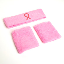 Load image into Gallery viewer, Breast Cancer Awareness Headband &amp; Wristband Set - NBCF