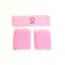 Load image into Gallery viewer, Breast Cancer Awareness Headband &amp; Wristband Set - NBCF