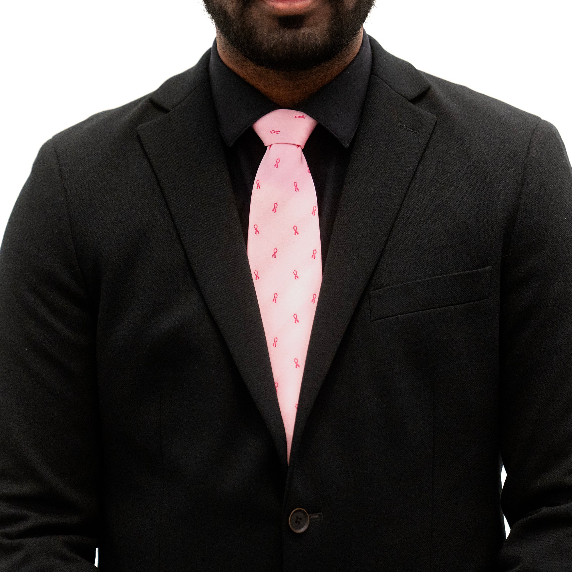Pink Ribbon Tie