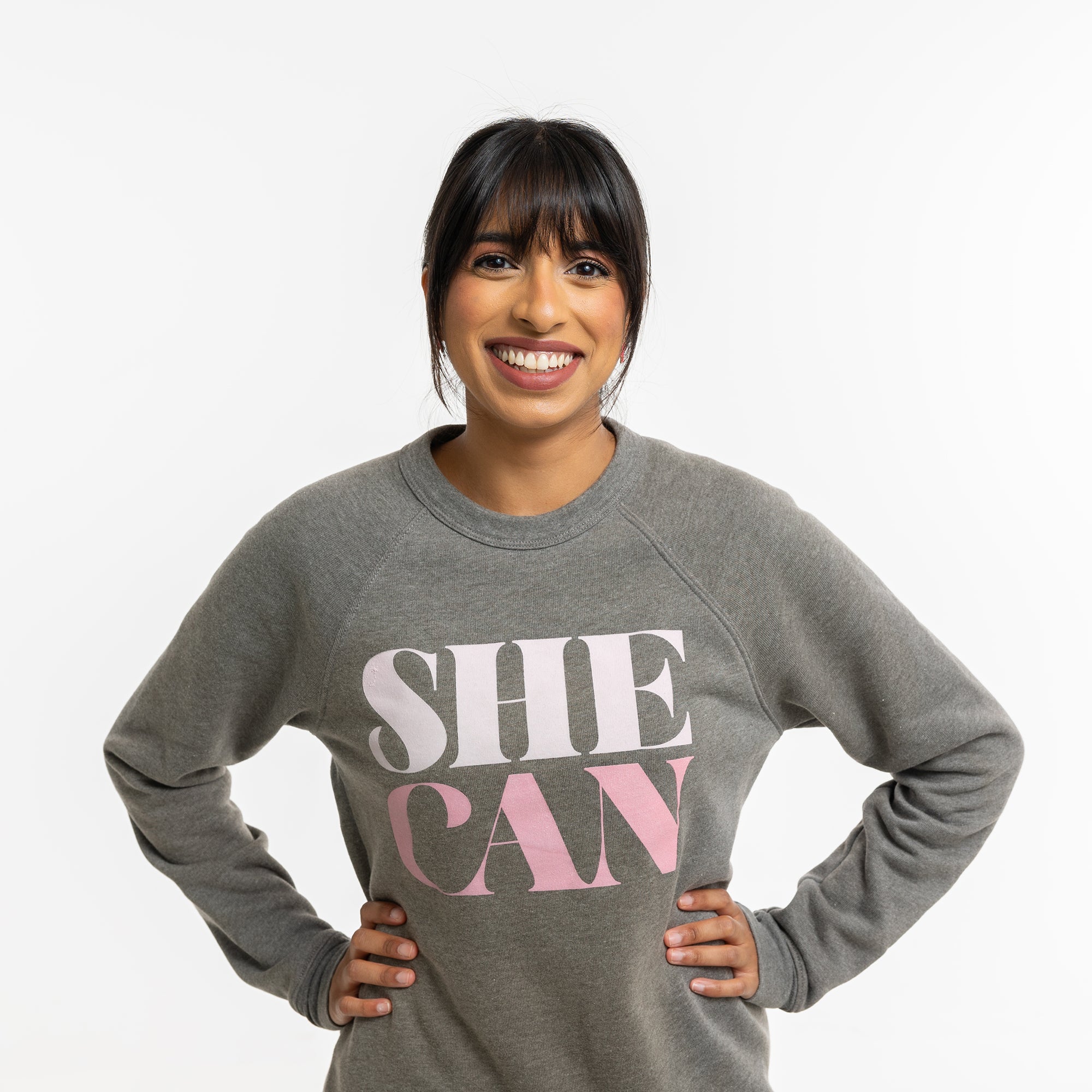 She Can Sweatshirt - Gray - NBCF