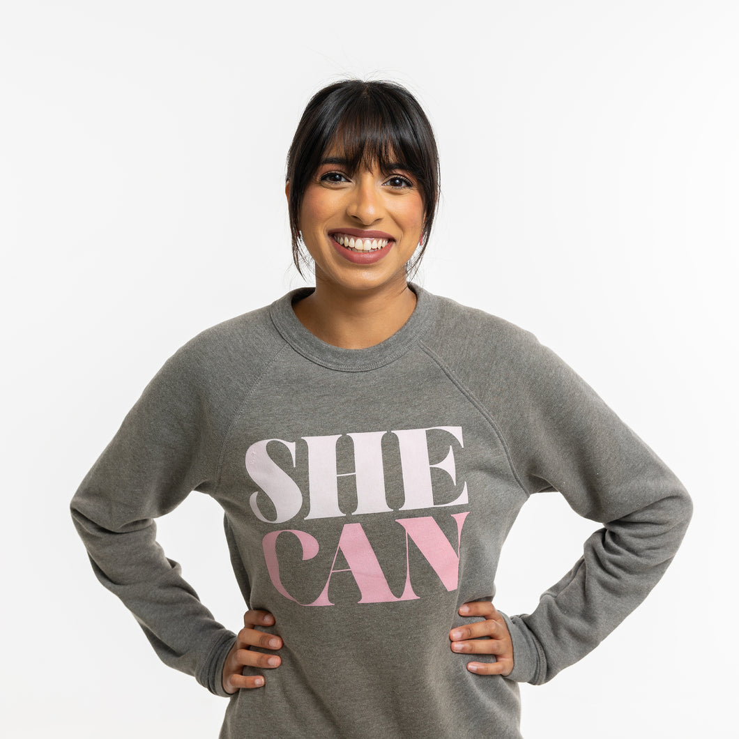 She Can Crewneck Sweatshirt – NBCF Shop